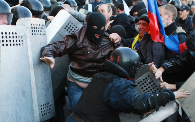 Участники митинга в Донецке © РИА Новости, Ирина Горбасева