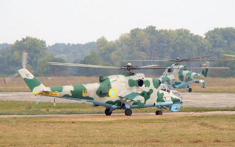 Вертолеты Ми-24 украинской армии. Фото с сайта wikipedia.org