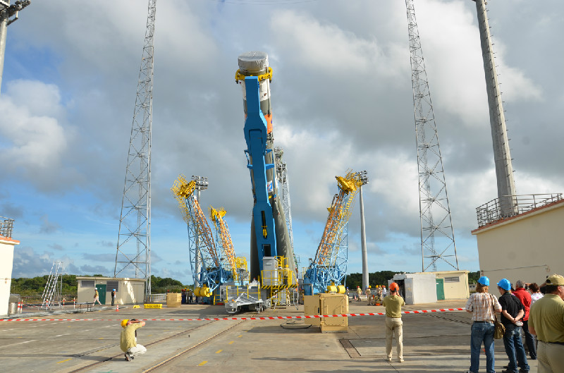 «Союз» на космодроме Куру. Фото с сайта federalspace.ru