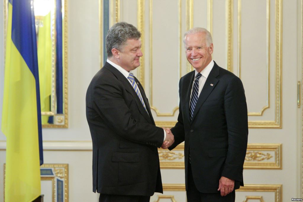 Петр Порошенко и Джозеф Байден. Фото из Facebook администрации президента