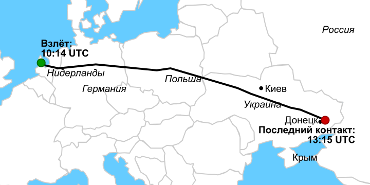 Маршрут Boeing-777. Изображение с сайта wikipedia.org