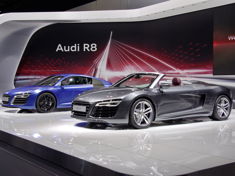 Audi R8 V10 plus и R8 V10 © KM.RU, Кирилл Савченко